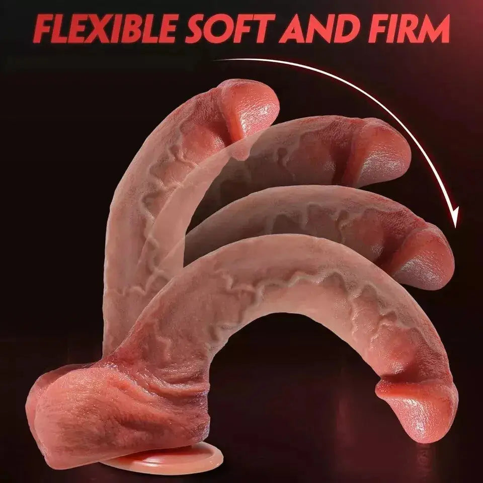 Dual Silicone Dildo 2 Layer Thick Big Sex Toy Huge Realistic Large Giant Penis - Original Sexy Emporium United Kingdom Stoke-on-trent