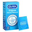 Durex Originals Classic Natural Condoms 12 Pack - Save 30% - Fast Shipping - Sale United Kingdom Stoke-on-trent
