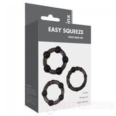 Easy Squeeze Cock Ring Set