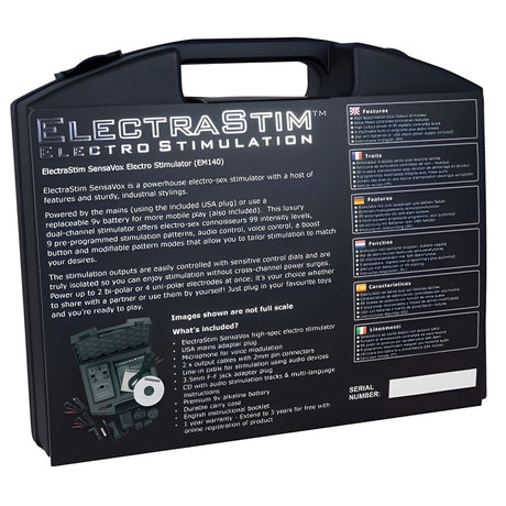 Electrastim Sensavox - Erotic Electrostimulation - Save 30% - Sale