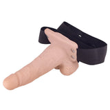 Asistente de erección Hollow Vibrating Strapon Rosa de 6 pulgadas de 6 pulgadas