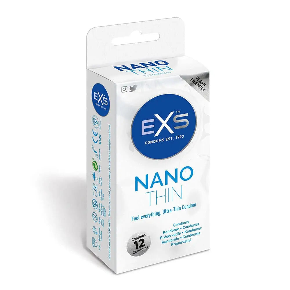 Exs Nano Thin Condom 12 Pack - Save 30% - Exs - Fast Shipping - Sale United Kingdom Stoke-on-trent