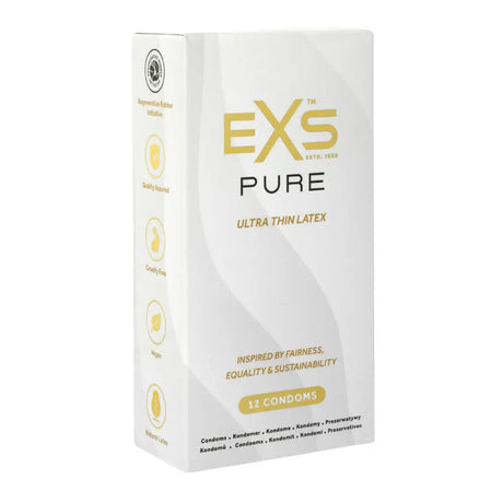 Exs Pur Ultra Thin Latex Condoms 12 Pack - Save 25% - Exs - Fast Shipping - Sale United Kingdom Stoke-on-trent