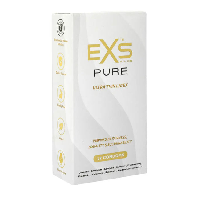 Exs Pur Ultra Thin Latex Condoms 12 Pack - Save 25% - Exs - Fast Shipping - Sale United Kingdom Stoke-on-trent