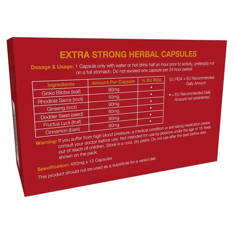 Extra Strong Male Tonic Enhancer Red - Vitamins & Supplements - Save 30% - Fast Shipping - Sale United Kingdom Stoke-on-trent