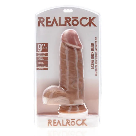 Extra Thick with Balls 9 Tan - Fast Shipping - Dildo United Kingdom Stoke-on-trent