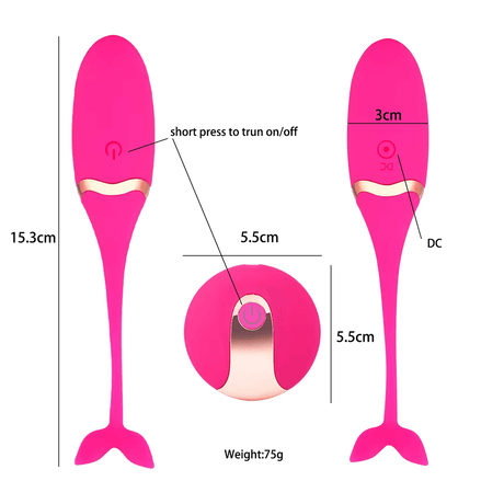 Vibrating Love Egg Vibrator Wireless Remote Control 10 Function Waterproof Dildo