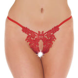 Fancy Red Red detaliat GString