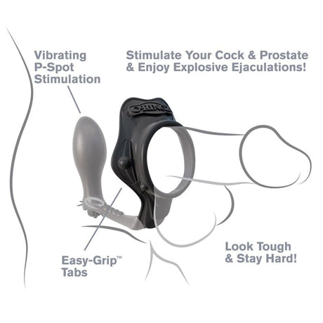 Fantasy Cringz Rock Hard Assgasm Prostate Massager - Save 30% - Anal Dildos