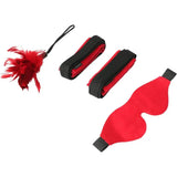 Fantasy Roleplay Slave Kit – Red Bondage Restraints Blindfold & Feather Tickler - Save 25% - Sale United Kingdom Stoke-on-trent