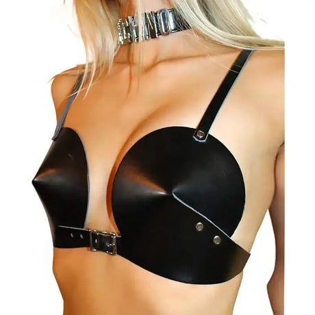 Faux Lather Cone Bra - Save 25% - Fast Shipping - Sale United Kingdom Stoke-on-trent