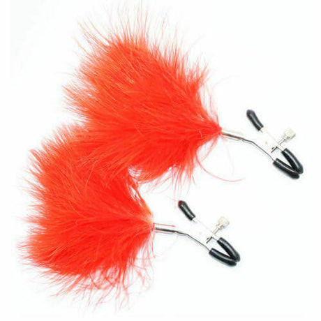 Feather Nipple Clamps - Red