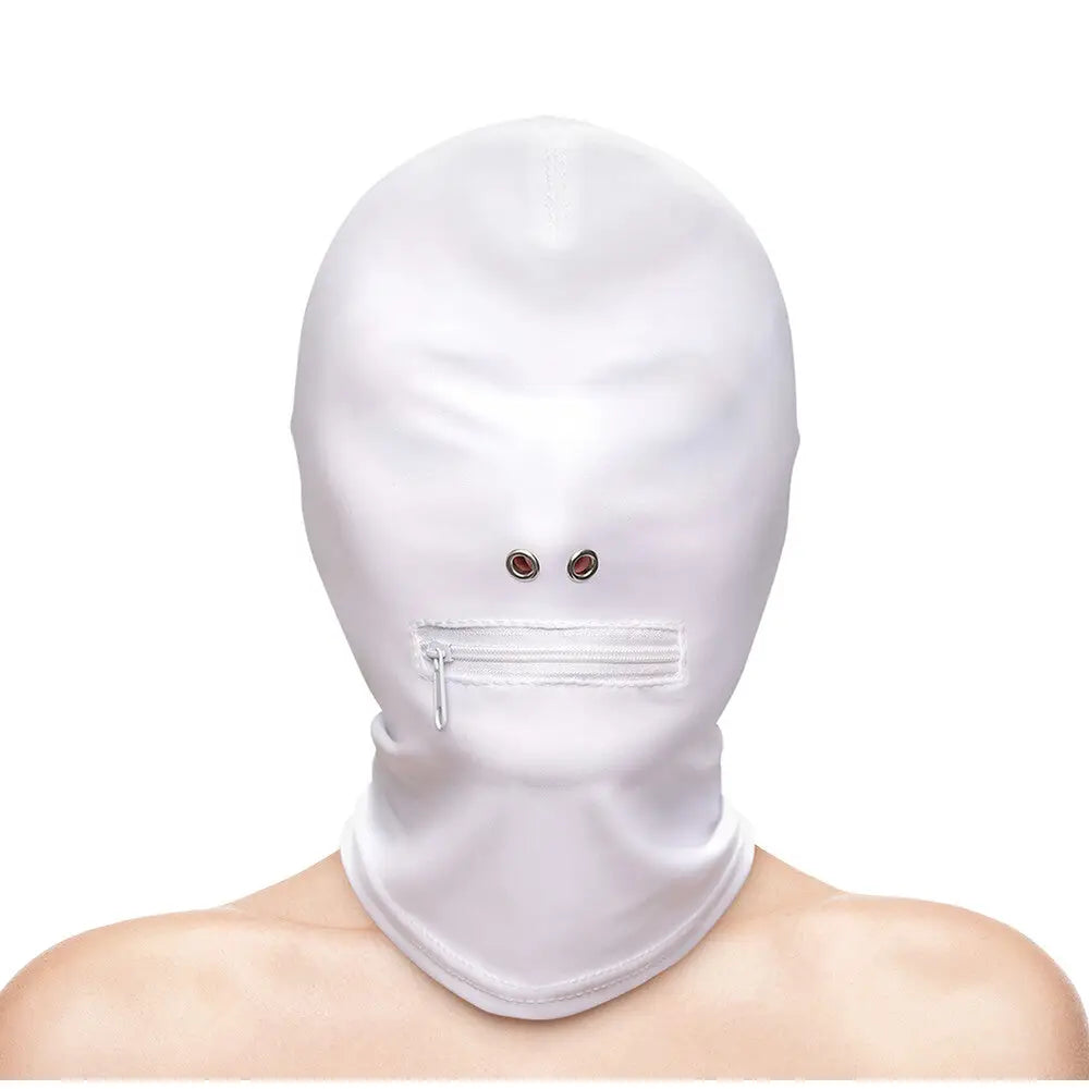 Fetish and Fashion Zipped Mouth Hood - Save 25% - Fast Shipping - Sale United Kingdom Stoke-on-trent