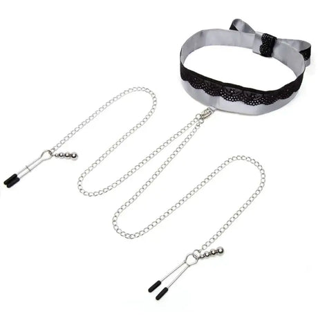Fifty Shades of Grey - Satin Collar with Nipple Clamps - Save 25% - Sale United Kingdom Stoke-on-trent