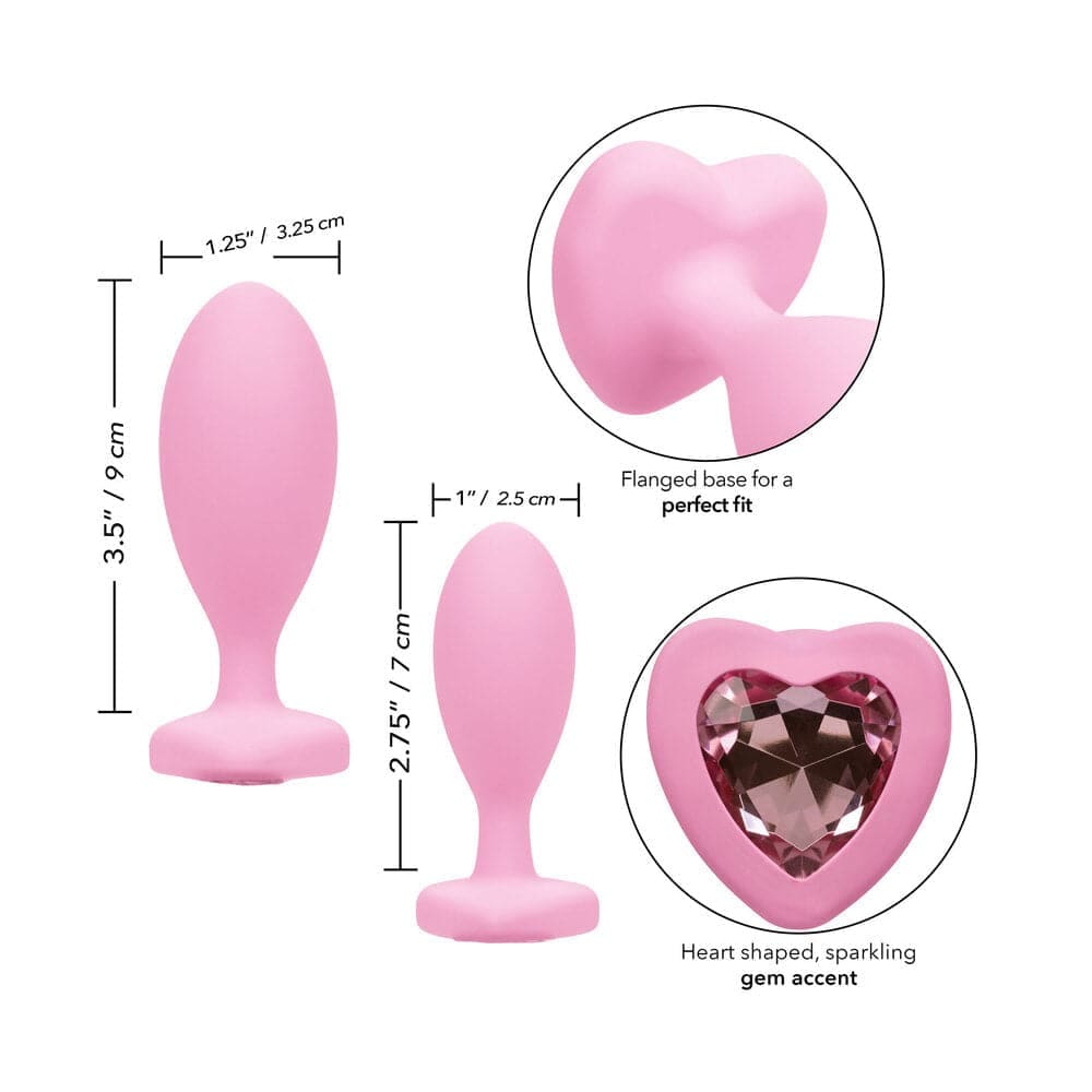 First Time Crystal Booty Duo Butt Plugs - Save 30% - Sale