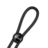 Forge Double Adjustable Lasso Silicone Cock Ring - Black - Sex Toys - Save 30% - Sale