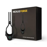 Forge Vibrating Adjustable Lasso Silicone Cock Ring - Black - Sex Toys - Save 30% - Forge - Fast - Sale United Kingdom Stoke-on-trent