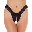 Frilly Black Open Brief - Save 25% - Fast Shipping - Sale United Kingdom Stoke-on-trent