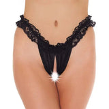 Frilly Black Open Brief - Save 25% - Fast Shipping - Sale United Kingdom Stoke-on-trent