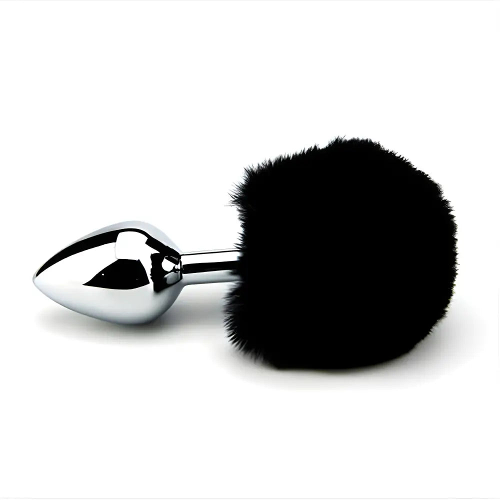 Furry Fantasy Black Bunny Tail Butt Plug - Plugs - Save 25% - Fast Shipping - Sale United Kingdom Stoke-on-trent