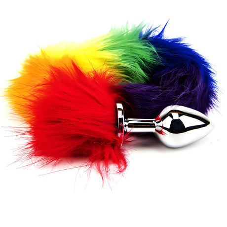Furry Fantasy Rainbow Tail Butt Plug - Plugs - Save 25% - Fast Shipping - Sale United Kingdom Stoke-on-trent