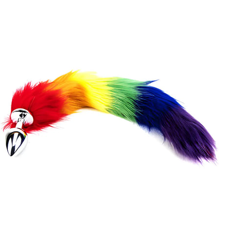 Furry Fantasy Rainbow Tail Butt Plug - Plugs - Save 25% - Fast Shipping - Sale United Kingdom Stoke-on-trent