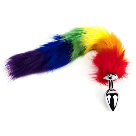Furry Fantasy Rainbow Tail Butt Plug - Plugs - Save 25% - Fast Shipping - Sale United Kingdom Stoke-on-trent
