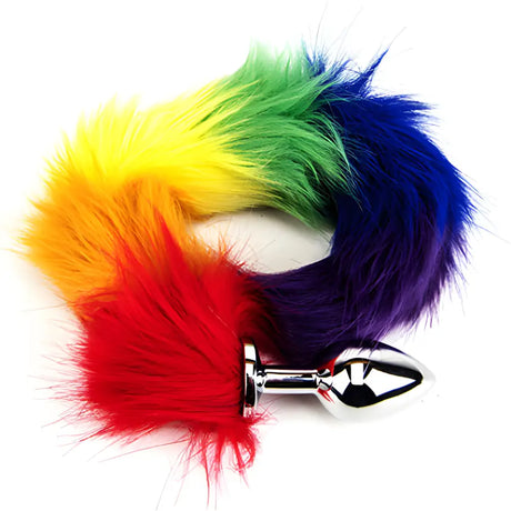 Furry Fantasy Rainbow Tail Butt Plug - Plugs - Save 25% - Fast Shipping - Sale United Kingdom Stoke-on-trent