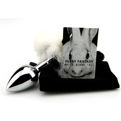 Furry Fantasy White Bunny Tail Butt Plug - Plugs - Save 25% - Fast Shipping - Sale United Kingdom Stoke-on-trent
