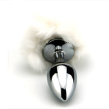 Furry Fantasy White Bunny Tail Butt Plug - Plugs - Save 20% - Sale