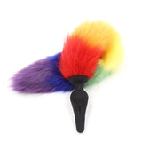 Furry Rainbow Butt Plug Tail - Save 20% - Fast Shipping - Sale United Kingdom Stoke-on-trent