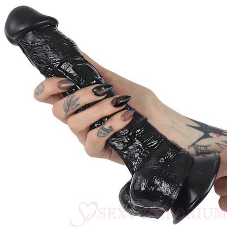 Gargantua 9.5 Inch Strap-on Dildo Black - Save 25% - Strap-on - Fast Shipping - Sale United Kingdom Stoke-on-trent