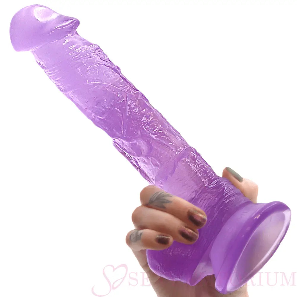 Gargantua Lifelike 9.5 Inch Dildo Purple - Dildos - Save 30% - Fast Shipping - United Kingdom Stoke-on-trent