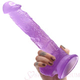Gargantua Lifelike 9.5 Inch Dildo Purple - Dildos - Save 30% - Fast Shipping - United Kingdom Stoke-on-trent