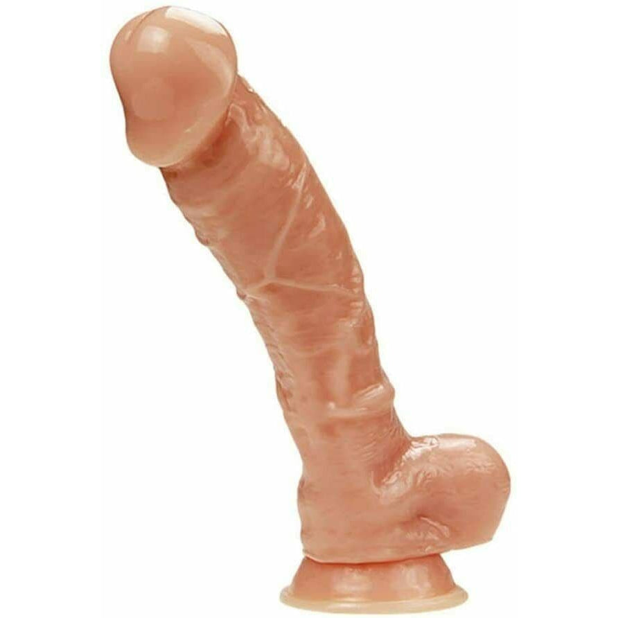 Gargantua Lifelike 9.5 Inch Dildo White Flesh