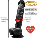 Gargantua Realistic 9.5 Inch Dildo Black - Dildos - Save 40% - Large Sex Toy - United Kingdom Stoke-on-trent