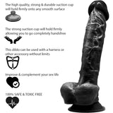 Gargantua Realistic 9.5 Inch Dildo Black - Dildos - Save 40% - Large Sex Toy - United Kingdom Stoke-on-trent