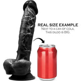 Gargantua Realistic 9.5 Inch Dildo Black - Dildos - Save 40% - Large Sex Toy - United Kingdom Stoke-on-trent
