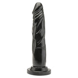 Get Real 7 Inch Dong Shiny Black - Save 15% - Fast Shipping - Dildo United Kingdom Stoke-on-trent
