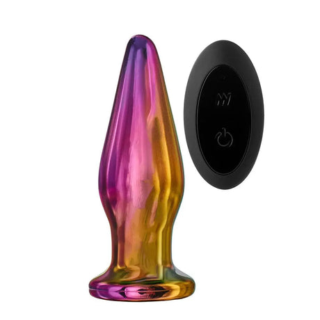 Glamour Glass Remote Control Tapered Butt Plug - Save 20% - Fast Shipping - Anal Dildos United Kingdom Stoke-on-trent