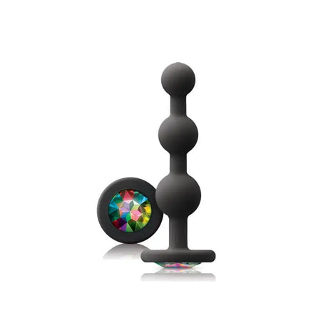 Glams Black Ripple Anal Plug Rainbow Gem - Save 30% - Fast Shipping - Sale United Kingdom Stoke-on-trent