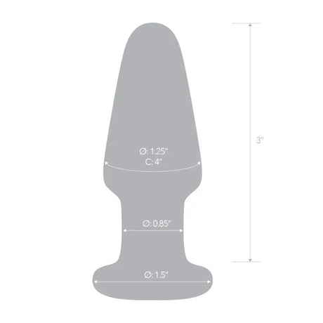 Glas Glass Butt Plug Clear (3.5’’) Sex Toys Save 20% Fast Shipping Sale United Kingdom Stoke on Trent