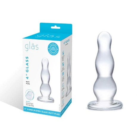 Glas Glass Butt Plug Clear (4) - Sex Toys
