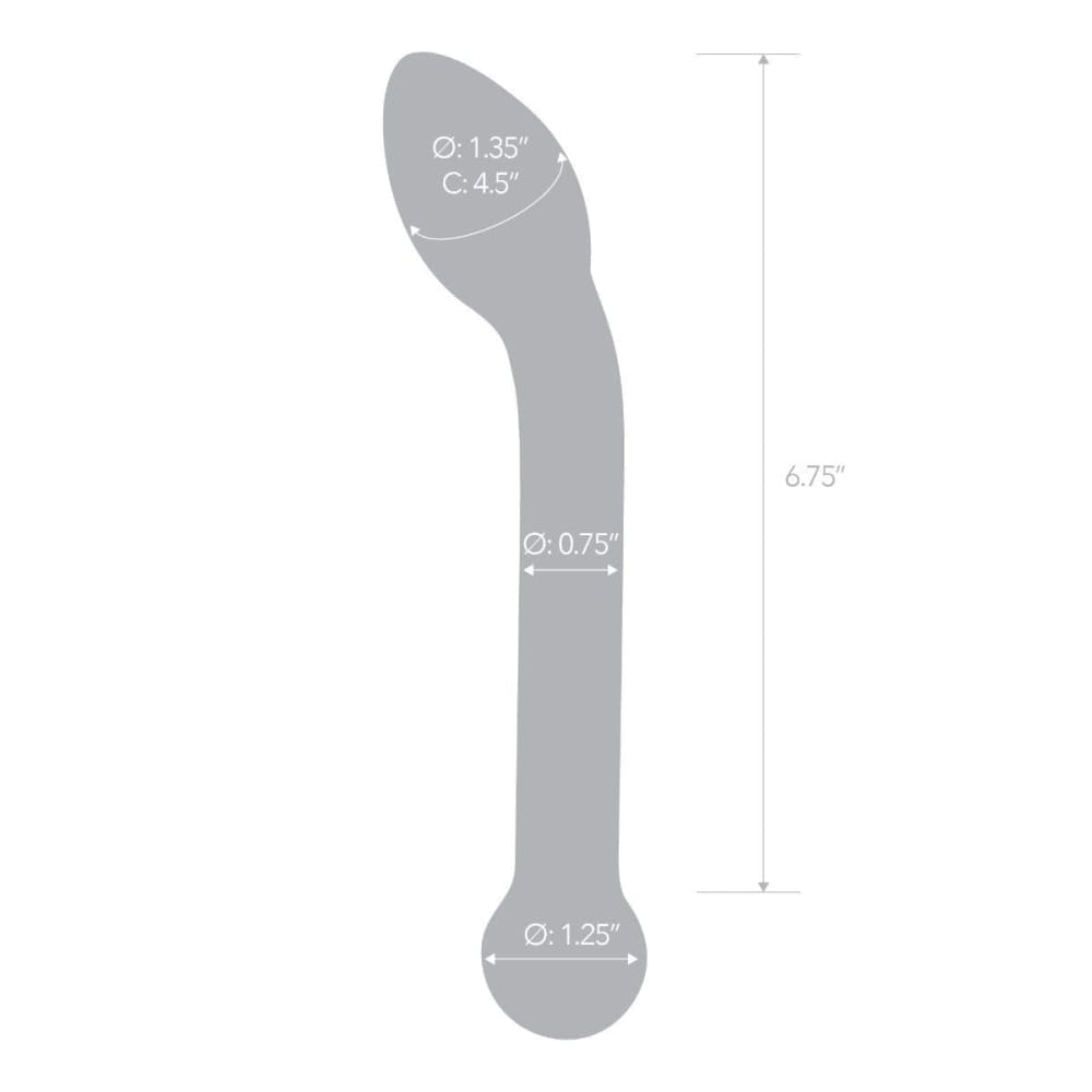 Glas Slimline G-spot Transparent (8’’) - Sex Toys - Save 20% - Dildo