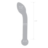 Glas Slimline G-spot Transparent (8’’) - Sex Toys - Save 25% - G-spot - Fast Shipping - Dildo United Kingdom Stoke-on-trent