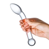 Glas Slimline G-spot Transparent (8’’) - Sex Toys - Save 25% - G-spot - Fast Shipping - Dildo United Kingdom Stoke-on-trent