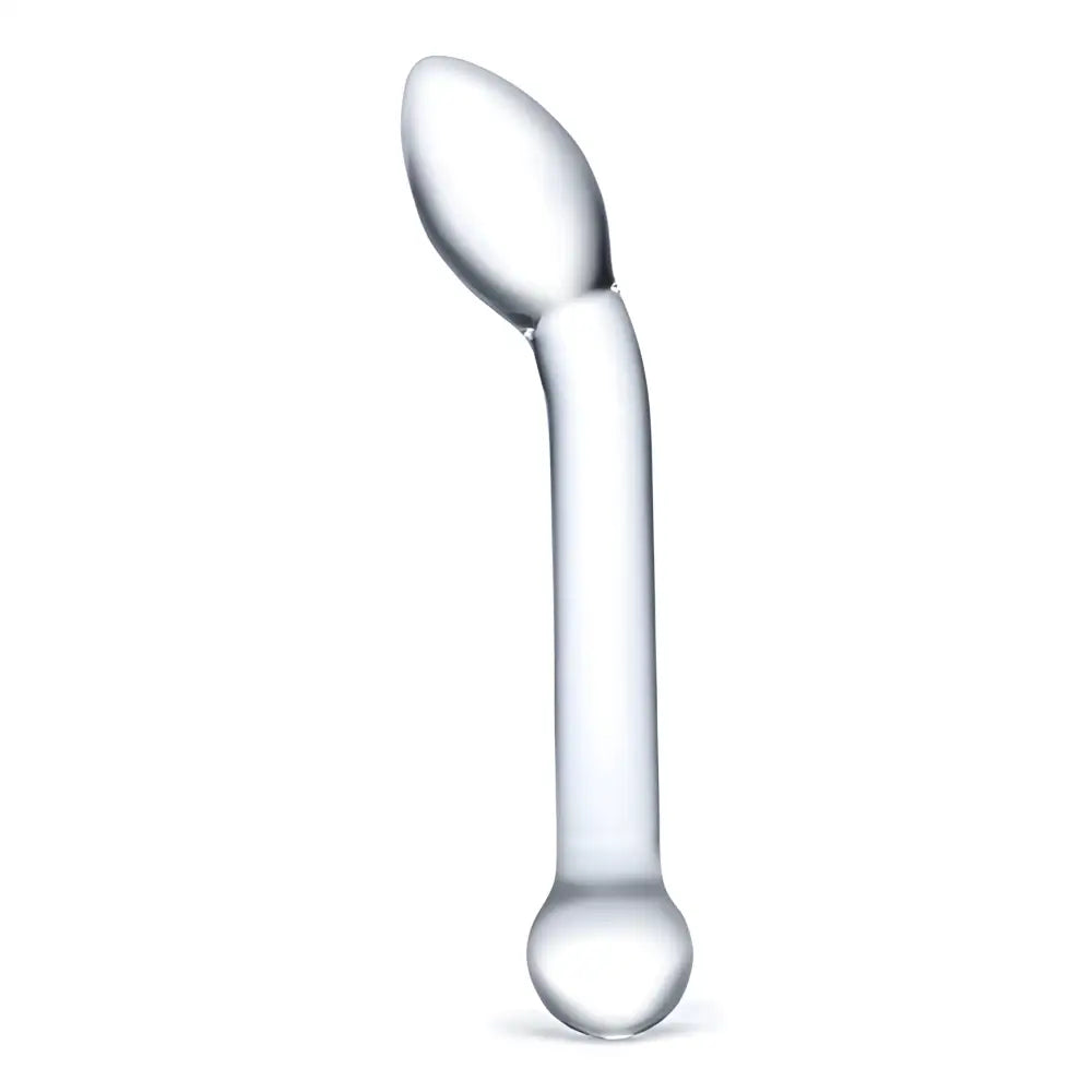 Glas Slimline G-spot Transparent (8’’) - Sex Toys - Save 25% - G-spot - Fast Shipping - Dildo United Kingdom Stoke-on-trent