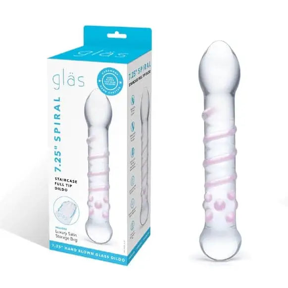 Glas Spiral Staircase Full Tip Clear (7.25’’) - Sex Toys - Save 25% - Fast Shipping - Dildo United Kingdom Stoke-on-trent