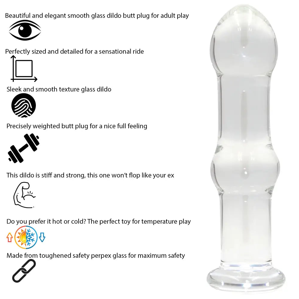 Glass Anal Dildo Butt Plug - Sex Toy - Save 25% - Fast Shipping - Dildos United Kingdom Stoke-on-trent