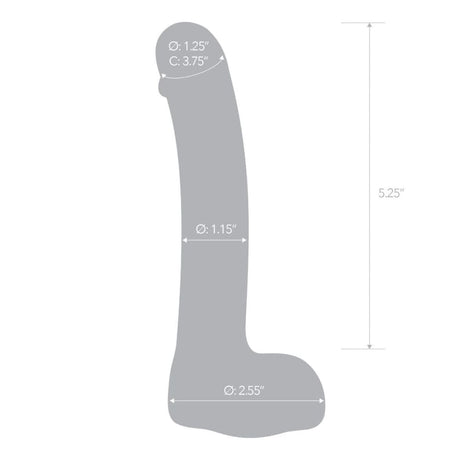 Glass Realistic Penis Shaped Dildo - Save 25%